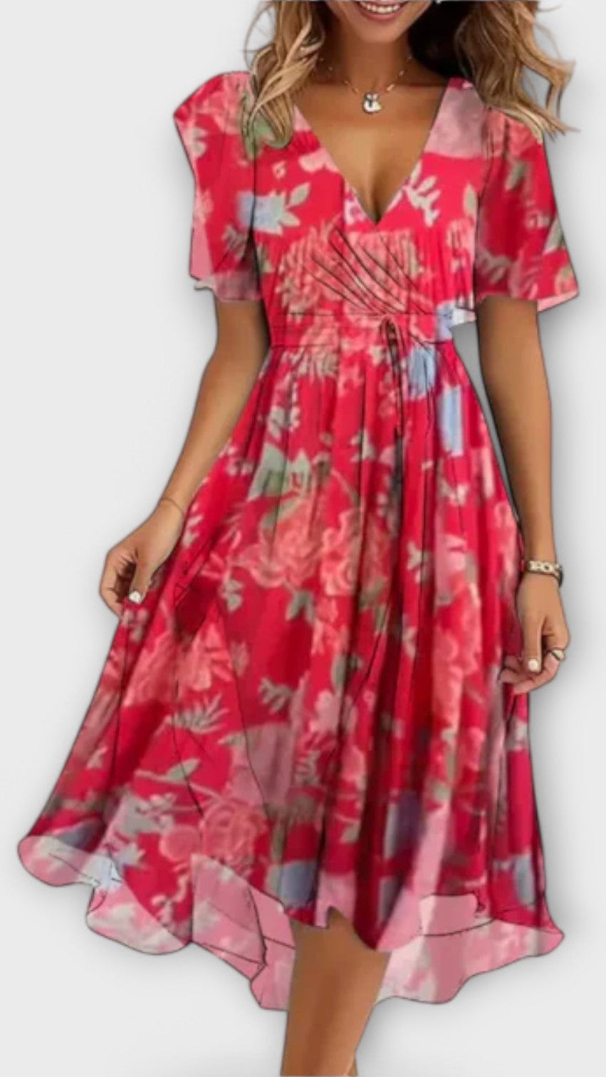 Mirielle – Soft Elegance V-Neck Dress