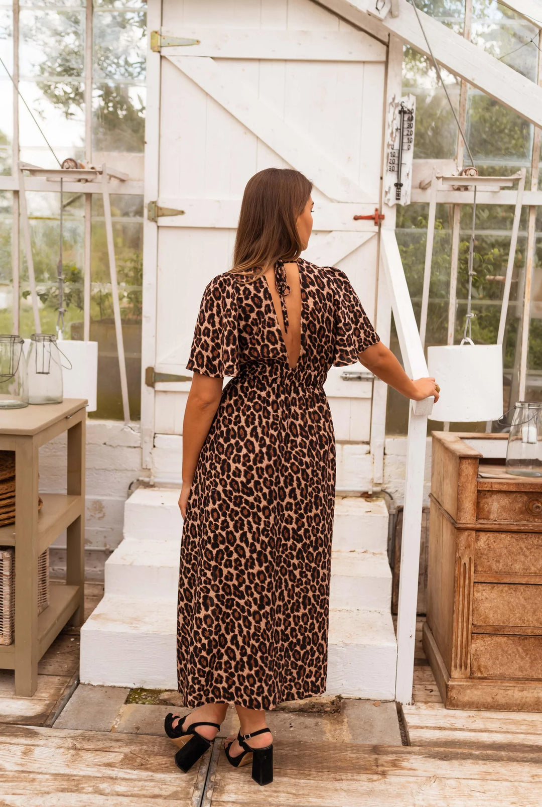 SAHARA GRACE - LEOPARD MAXI DRESSS