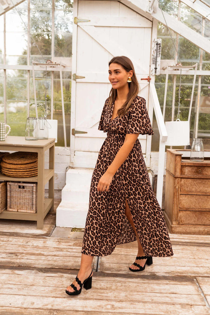 SAHARA GRACE - LEOPARD MAXI DRESSS